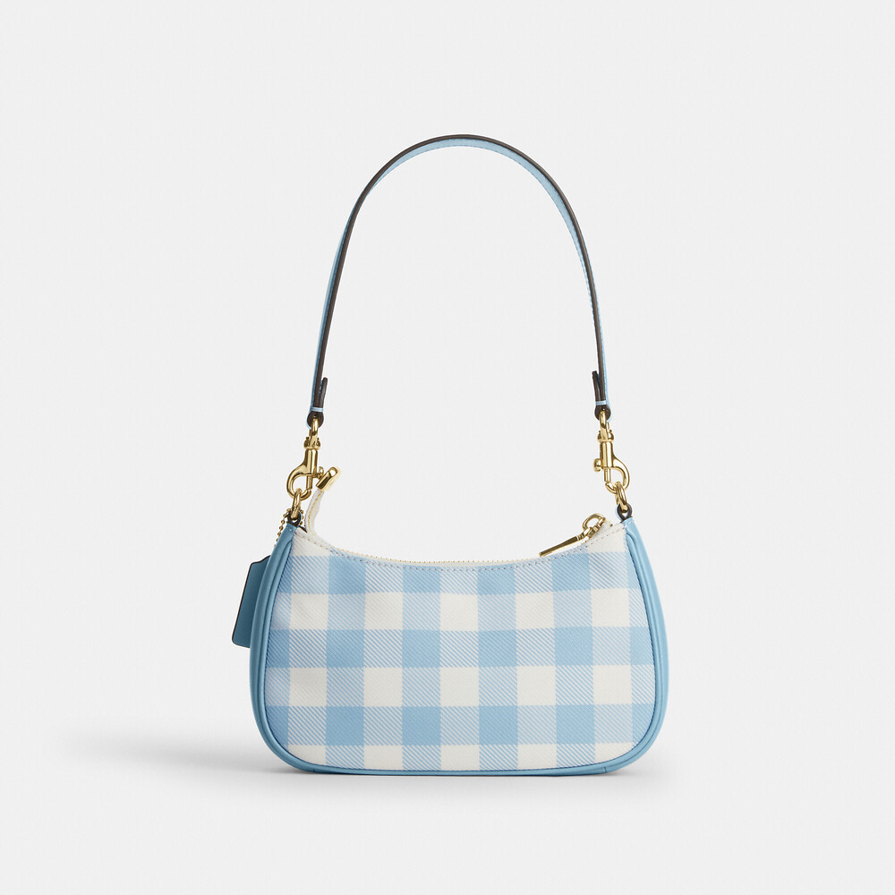 Coach Outlet Teri Mini Crossbody Bag With Gingham Print And Charm - Picture 2 of 2